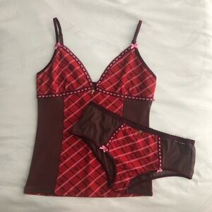 Vive Maria Red Plaid Set